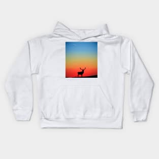 Stag Sunset Kids Hoodie